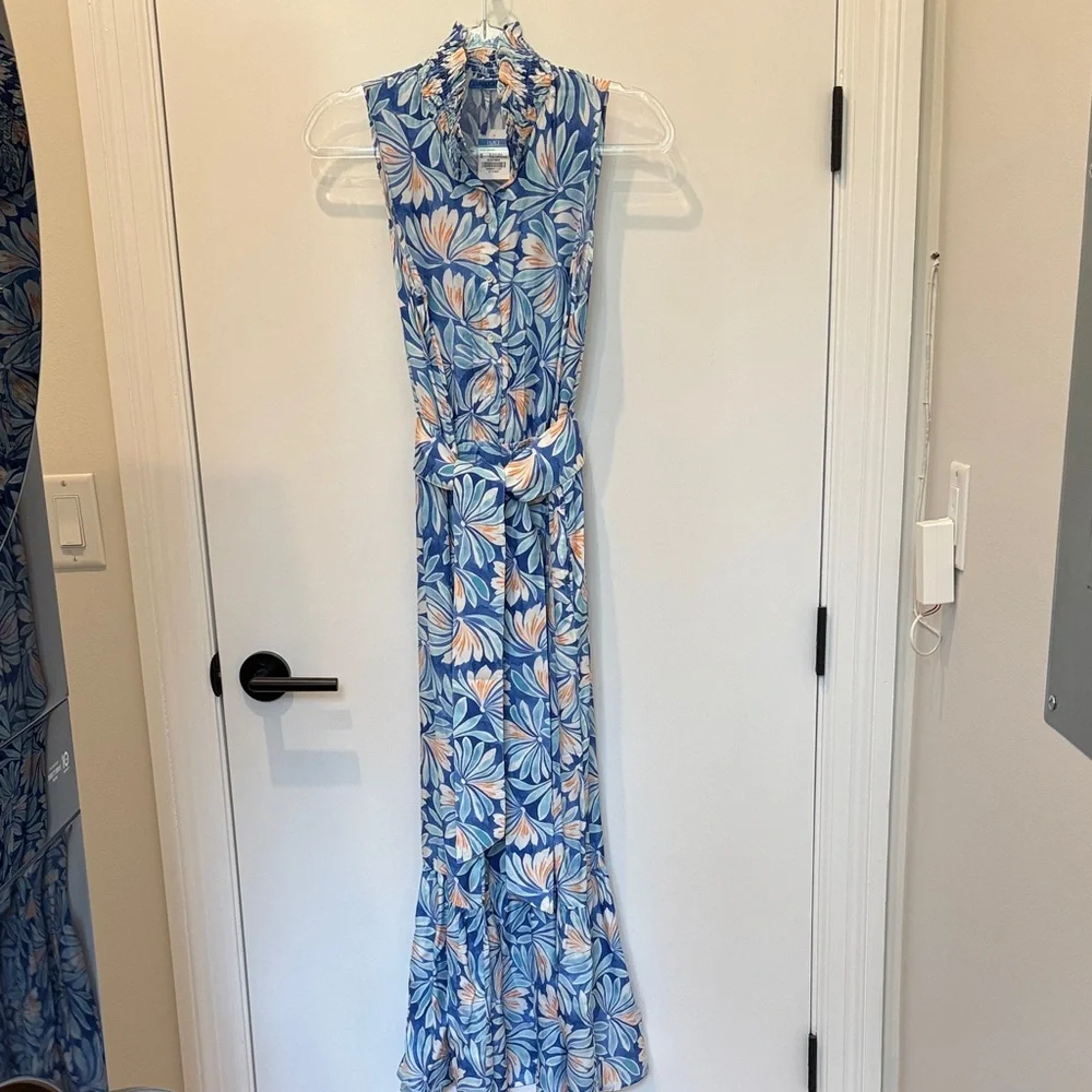 J. McLaughlin Soirée Floral Maxi Dress - Picture 1 of 9